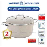 Nồi chống dính bếp từ Korkmaz Granita 3 lít - Ø20x10.5cm - A1260