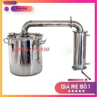 Nồi chưng cất 20 lít cho gia đình kinh doanh nhỏ, chưng cất tinh dầu nước hoa Hồng các loại