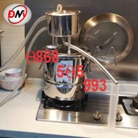 Nồi chưng cất tinh dầu Inox 35L 22L 12L (tặng kèm máy bơm mini) Nồi nấu rươu đa năng, nồi hấp xôi, nồi luộc gà hầm canh