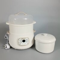 Nồi Chưng Yến Cách Thủy, Nồi Nấu Chậm Có Xửng Hấp Bennix BN-10SLC Dung Tích 1L