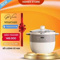Nồi Chưng Yến, Nồi Hầm Kho Đa Năng, Nồi Nấu Chậm BEAR DDZ-B25Q3 Bản Tiếng Anh 5 Trong 1 BEAR Dung Tích 2.5 Lít Công Suất 400 W - Hàng Chính Hãng - Kem DDZ-B25Q3