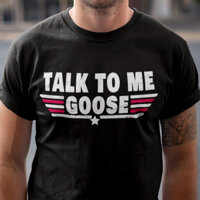 Nói Chuyện Với Tôi Ngỗng Áo Sơ Mi Ngộ nghĩnh Ngỗng Meme Áo Sơ Mi Nam 100% Cotton Áo Tee