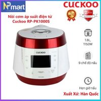 NỒI CƠM ÁP SUẤTĐIỆN TỬ  CUCKOO CRP-PK1000S  DUNG TÍCH 1,8 LÍT  XUẤT XỨ HÀN QUỐC MÀU TRẮNG ĐỎ