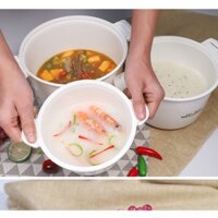 Nồi Cơm Bát Làm Nóng Hộp Cơm Hấp Thùng Tấm Hộ Gia Đình Nhựa Chịu Nhiệt Nồi Cơm Điện-Microwave Hấp Hộp Cơm