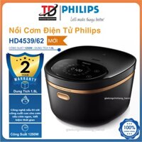 Nồi Cơm Cao Tần Điện Tử Philips HD4539/62, Lòng Nồi 8 Lớp Vân Đá , 1.5Lit-1250W , Bảo Hành Chính Hãng 2 Năm