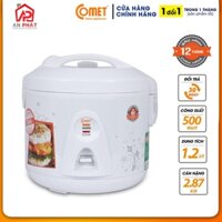 Nồi cơm điện 1.2L COMET - CM8028:CM8028 (Màu hồng) - Hàng Chính Hãng Bảo Hành 12 Tháng