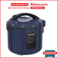 Nồi cơm điện 1.2L SUNHOUSE SHD8213, phù hợp cho 3-4 người ăn, có giá hấp đi kèm, bảo hành toàn quốc 12 tháng