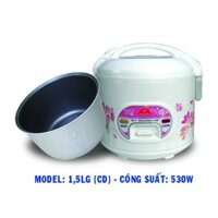 Nồi cơm điện 1.5 lít Kim Cương gài chống dính KC-15GD