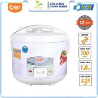 Nồi cơm điện 1.8L COMET - CM8018 - Hàng Chính Hãng Bảo Hành 12 Tháng