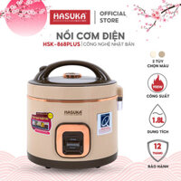 Nồi cơm điện 1.8L HASUKA HSK-868 PLUS chống dính ceramic giữ ấm, nồi cơm điện đa năng cao cấp chính hãng- BH 12 tháng