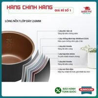NỒI CƠM ĐIỆN 1.8L SUNHOUSE MAMA SHD8652G, NỒI CƠM ĐIỆN SUNHOUSE CHÍNH HÃNG, BẢO HÀNH 12 THÁNG