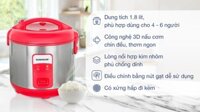 Nồi cơm điện 1.8L Sunhouse SH18S