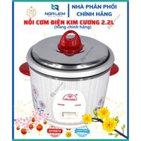 Nồi Cơm Điện 2.2 lít Kim Cương (Nắp rời)