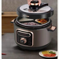 Nồi cơm điện áp suất đa năng ruột 3 ngăn,2 ruột nồi hãng HAP dung tích 5 lít 1300w