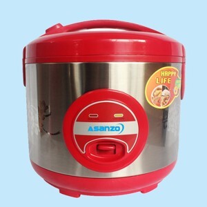 Nồi cơm điện Asanzo RC-12AR 1.2L (Đỏ phối bạc)