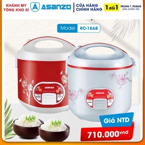 Nồi cơm điện Asanzo RC-18AB