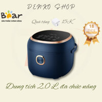 Nồi cơm điện Bear DFB-P20N5, 2L, nấu cơm, hấp, luộc, hầm, nồi cơm chính hãng, đa năng, có chức năng hẹn giờ
