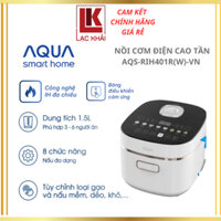 Nồi cơm điện cao tần Aqua AQS-RIH401R(W)-VN, 8 Chức năng nấu, Cảm ứng - Hàng chính hãng