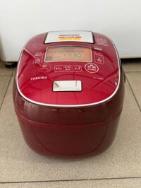 Nồi cơm điện cao tần hút chân không Toshiba RC-10VRM 1LIT date 2019 đỏ cực đep