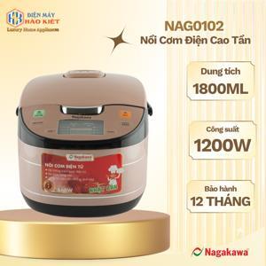 Nồi cơm điện cao tần Nagakawa NAG0102 - 1.8L