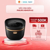 Nồi cơm điện cao tần Philips 1.5 lít HD4539/62 - Công suất 1250W - 18 chức năng nấu - Nấu nhanh - Giữ ấm 24h