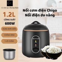 Nồi Cơm Điện Chigo Đa Năng Mini - Nồi Nấu Cơm, Nấu Cháo, Hầm, Hấp Luộc - Nồi Điện Mini Phù Hợp Cho Gia Đình