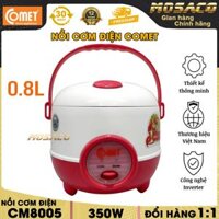 Nồi cơm điện Comet CM8005 dung tích 0.8L đa chức năng sử dụng. Nồi cơm khả năng giữ nóng được cơm trong 5 giờ thiết kế kín hơi sang trọng và hiện đại lòng nồi nhôm chống dính cao cấp siêu bền dễ dàng chùi rửa - MOSACO