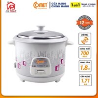 Nồi cơm điện COMET CM8019 (1.8L) - Hàng Chính Hãng Bảo Hành 12 Tháng