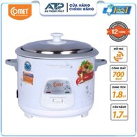 Nồi cơm điện Comet CM8036 nắp rời 1.8L - Hàng Chính Hãng Bảo Hành 12 Tháng