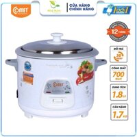 Nồi cơm điện Comet CM8036 nắp rời 1.8L - Hàng Chính Hãng Bảo Hành 12 Tháng