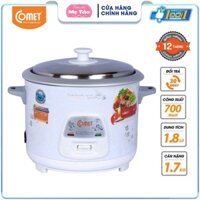 Nồi cơm điện Comet CM8036 nắp rời 1.8L - Hàng Chính Hãng Bảo Hành 12 Tháng