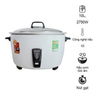 Nồi cơm điện công nghiệp sharp thái lan dung tích 10L công suất 2750w giúp nấu cơm nhanh và ngon hơn bảo hành 12 tháng