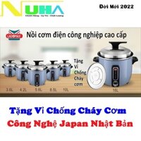 Nồi cơm điện công nghiệp Ladomax Nhật dung tích 3.64.25.68.51016L kèm vỉ hấp chống cháy cơm-Hàng chính hãng - Nồi 8.5L