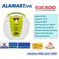 Nồi cơm điện Cuckoo 1.08 lít CR-0661 nhập khẩu Hàn Quốc dùng gia đình 2 - 4 người ăn 0.5kg gạo