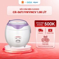 Nồi cơm điện Cuckoo CR-0671/VWVNCV 1.08 lít - Công suất 500W - Nhỏ gọn, dành cho gia đình 2 - 4 thành viên