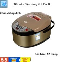 Nồi cơm điện đa năng gia đình, dung tích lớn 5L, thông minh