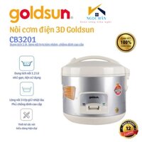 Nồi cơm điện Goldsun 1,2L CB3201 - Nồi cơm nắp liền, nắp gài lòng nồi chóng dính 3 lớp đáy tổ ong cao cấp bảo hành 1 năm