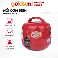 Nồi cơm điện Goldsun GRC5030 nắp gài 3D dung tích 1.5L màu đỏ