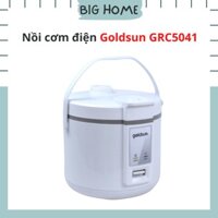 Nồi cơm điện Goldsun GRC5041, dung tích 1.8L - Lòng nồi nhôm phủ chống dính 2 mặt - Vỏ tôn sơn trắng, viền mép 2 đầu