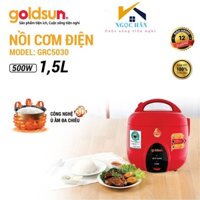 Nồi cơm điện Goldsun nắp gài 3D 1,5 lít GRC5030 dung tích 1,5 lít màu đỏ - Hàng chính hãng bảo hành 12 tháng toàn quốc