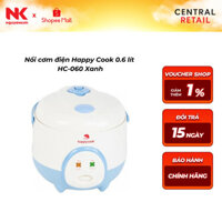 Nồi cơm điện Happy Cook 0.6 lít HC-060 Xanh
