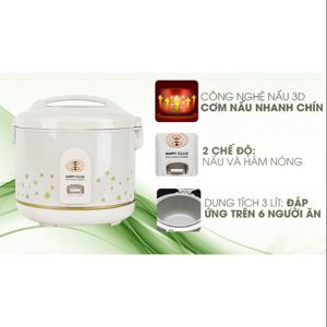 Nồi cơm điện Happy Cook HC-300 - Nồi cơ, 3.0 lít, 650W