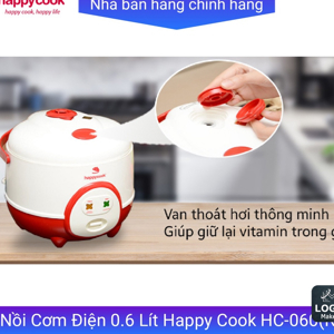 Nồi cơm điện Happy Cook HC-60 (HC-060/ HC060) - Nồi cơ, 0.6 lít, 350W