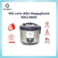 Nồi cơm điện Happycook HCJ-180V,  nắp gài dung tích nồi 1.8 lít, lòng nồi hợp kim nhôm phủ chống dính - Genmart Store