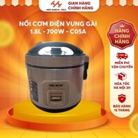 Nồi Cơm Điện HIỆP HƯNG Vung Gài Dây Rời Dung Tích 1,8L Công Suất 700W Thiết Kế 2 Lớp Chống Dính Chính Hãng - C05A