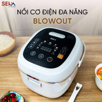 NỒI CƠM ĐIỆN INOX VÂN LỤC GIÁC SEKA 1.4L