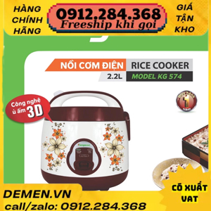 Nồi cơm điện Kangaroo KG574 - 2.2 lít