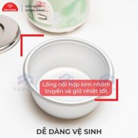 Nồi Cơm Điện Kim Cương 0.6 Lít Nắp Rời - Hàng Chính Hãng - Không chống dính