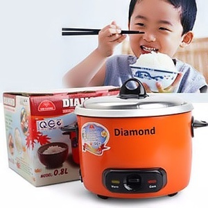 Nồi cơm điện Kim Cương - Nồi cơ nắp rời, 0.8 lít, 2500W
