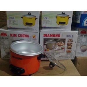 Nồi cơm điện Kim Cương - Nồi cơ nắp rời, 0.8 lít, 2500W
